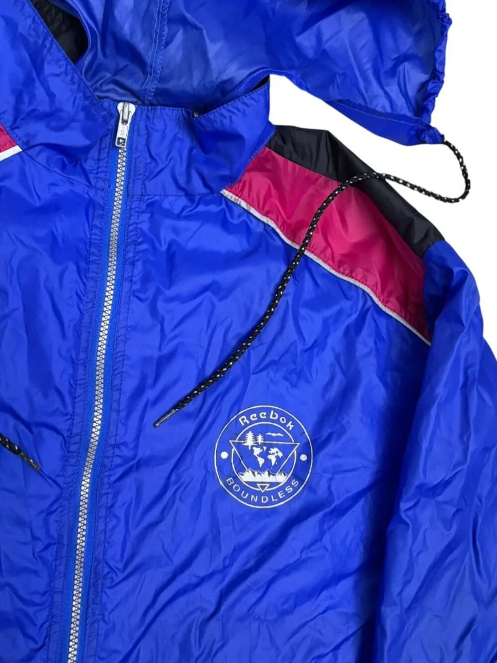 Vintage 90s REEBOK BOUNDLESS Light Windbreaker Retro Jacket Mens Medium
